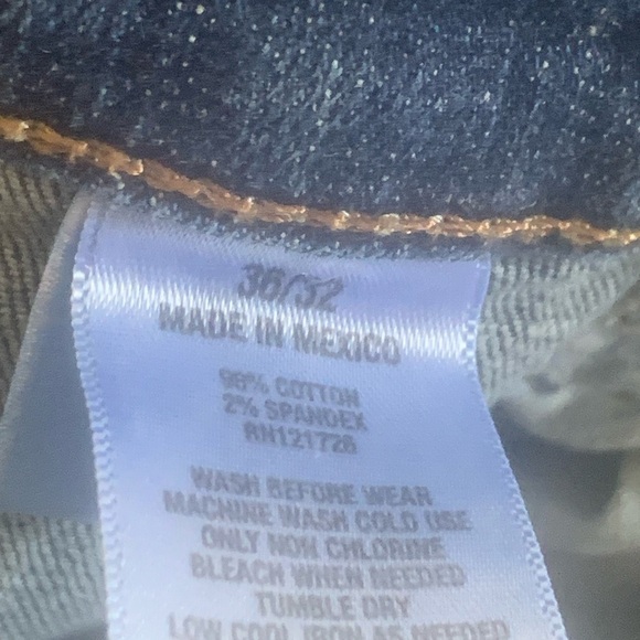 Aeropostale Jeans Men's 36x32 Slim Straight Stretch Denim Comfort Dark Wash 9846 - Picture 10 of 10